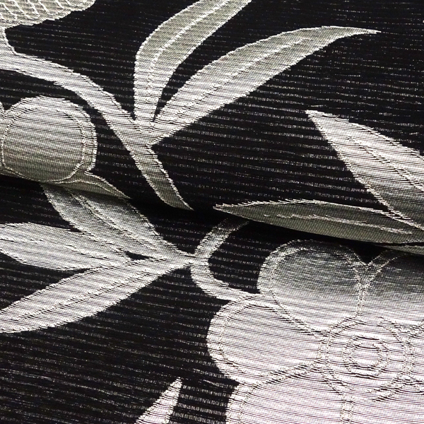 佐々木染織 絽袋帯 夏袋帯 黒 正絹 夏用 礼装用 西陣織 笹蔓［36,300円］ 枚目