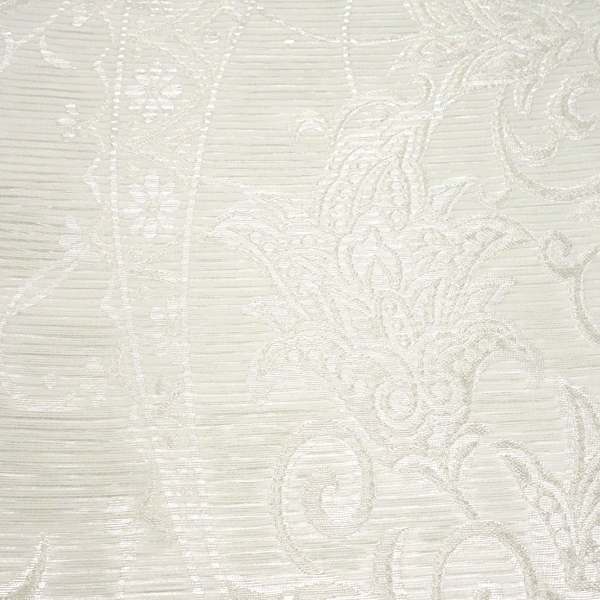 佐々木染織 絽袋帯 夏袋帯 西陣織 唐草 唐花 夏物 絹 白［36,300円］ 枚目