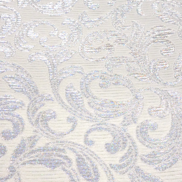 佐々木染織 絽袋帯 夏袋帯 西陣織 ライトグレー 礼装用 唐草 更紗 単衣 夏物 正絹［36,300円］ 枚目