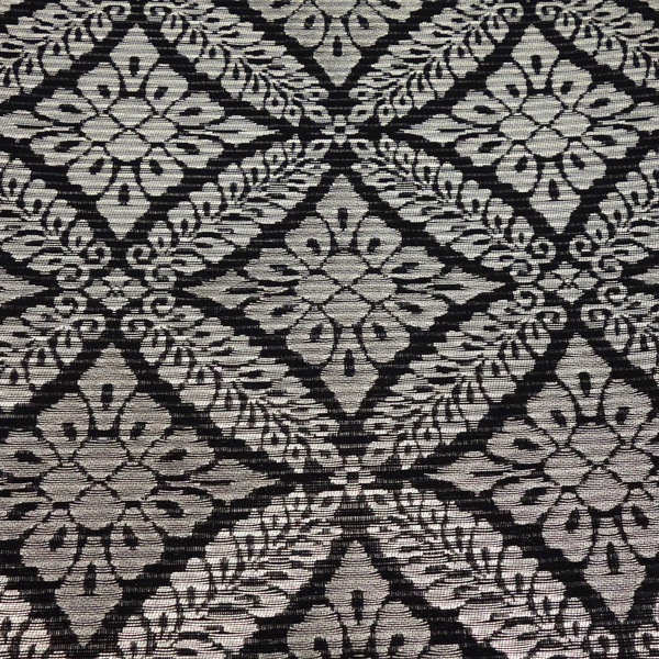 佐々木染織 夏袋帯 黒色 絽袋帯 西陣織 藤の丸 七宝 夏物 正絹［36,300円］ 枚目