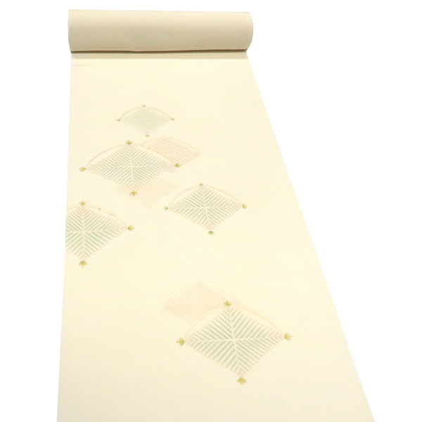 吉澤の友禅 付下 クリーム色 若松菱 着物 正絹 フォーマル 吉澤織物［198,000円］ 枚目