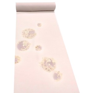 吉澤の友禅 付下 訪問着 薄ピンク 花の丸 着物 正絹 吉澤織物［198,000円］