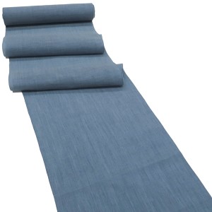 本麻近江ちぢみ 着物 薄青 夏着物 近江縮［88,000円］