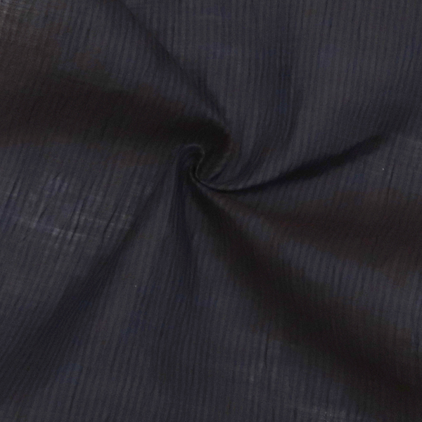 近江ちぢみ 本麻着物 紺×茶色 縞 夏着物 近江縮［88,000円］ 枚目