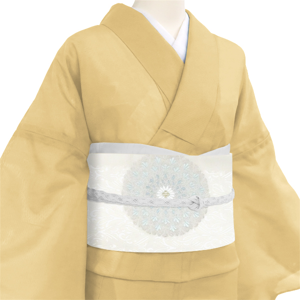 ふくい 夏袋帯 夏帯 白 紗 西陣織 華文 夏物 正絹［99,000円］ 枚目