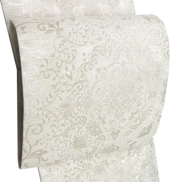 佐々木染織 夏帯 袋帯 白 フォーマル 大華文 絽袋帯 西陣織 正絹 礼装 夏帯［36,300円］ 枚目