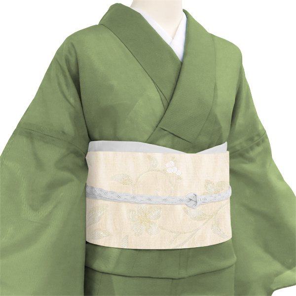 夏袋帯 沢本織物 白 唐草 西陣織 正絹［34,800円］ 枚目
