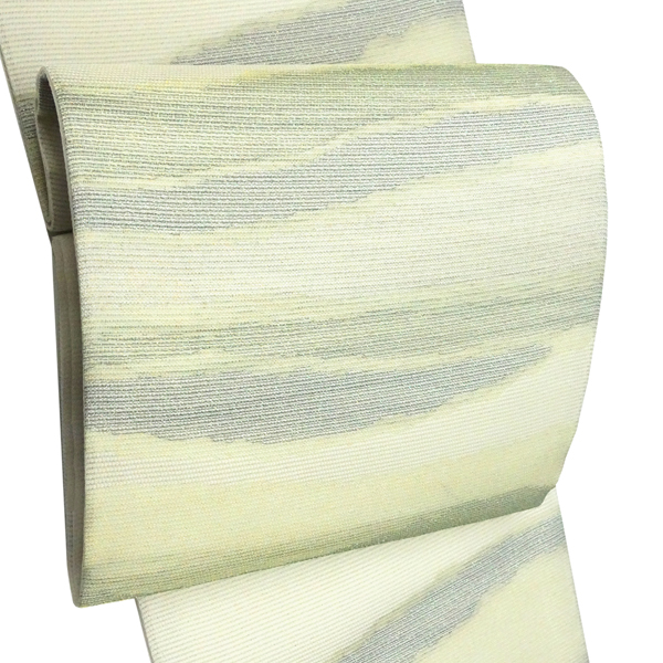 沢本織物 夏帯 絽袋帯 西陣織 緑色 正絹 夏帯［41,800円］ 枚目