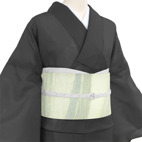 沢本織物 夏帯 絽袋帯 西陣織 緑色 正絹 夏帯［41,800円］ 枚目