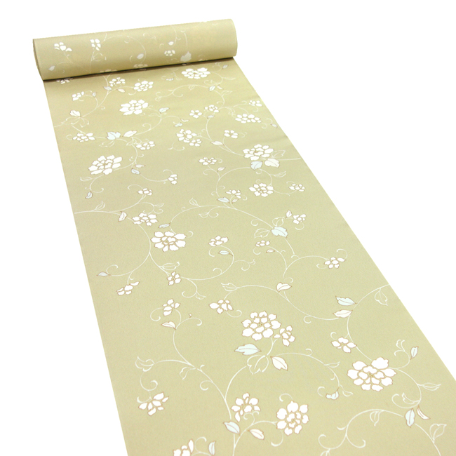 吉澤の友禅 小紋 唐花 鶯色［128,000円］ 枚目