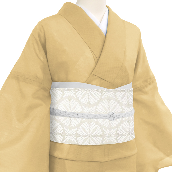 志都香 夏袋帯 絽袋帯 フォーマル 白色 西陣織 菊文 丸文 夏物 正絹［121,000円］ 枚目
