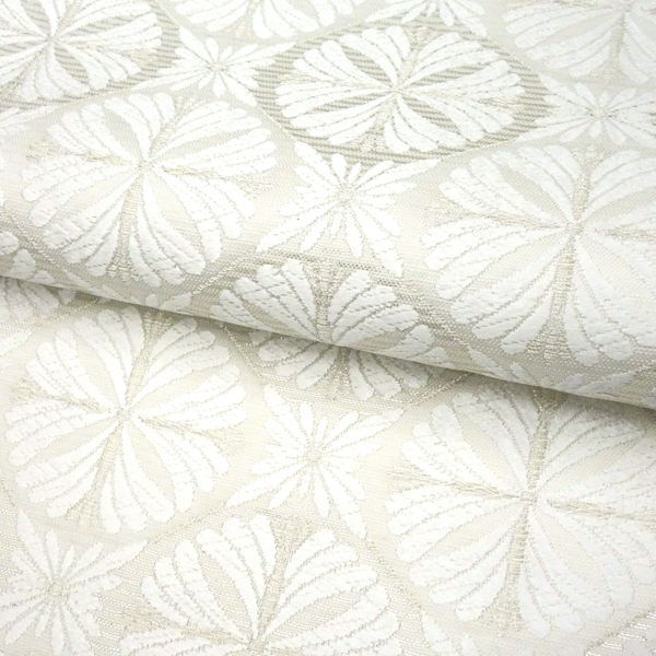 志都香 夏袋帯 絽袋帯 フォーマル 白色 西陣織 菊文 丸文 夏物 正絹［121,000円］ 枚目