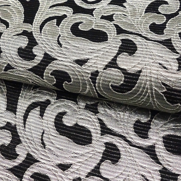 佐々木染織 夏帯 袋帯 黒 西陣織 絽袋帯フォーマル 唐草 更紗［36,300円］ 枚目