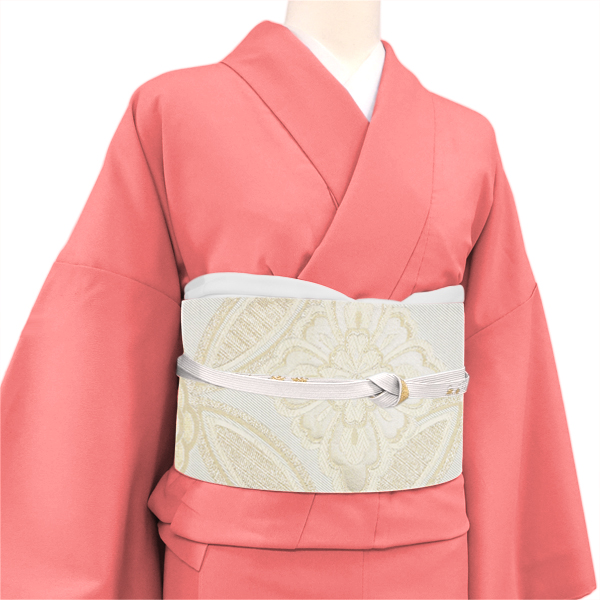 大光 振袖用袋帯 西陣織 正絹 七宝 白色［38,500円］ 枚目