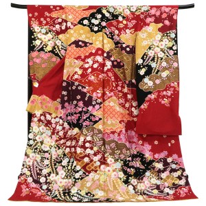 十日町 翠山 振袖 辻ヶ花 赤色［198,000円］